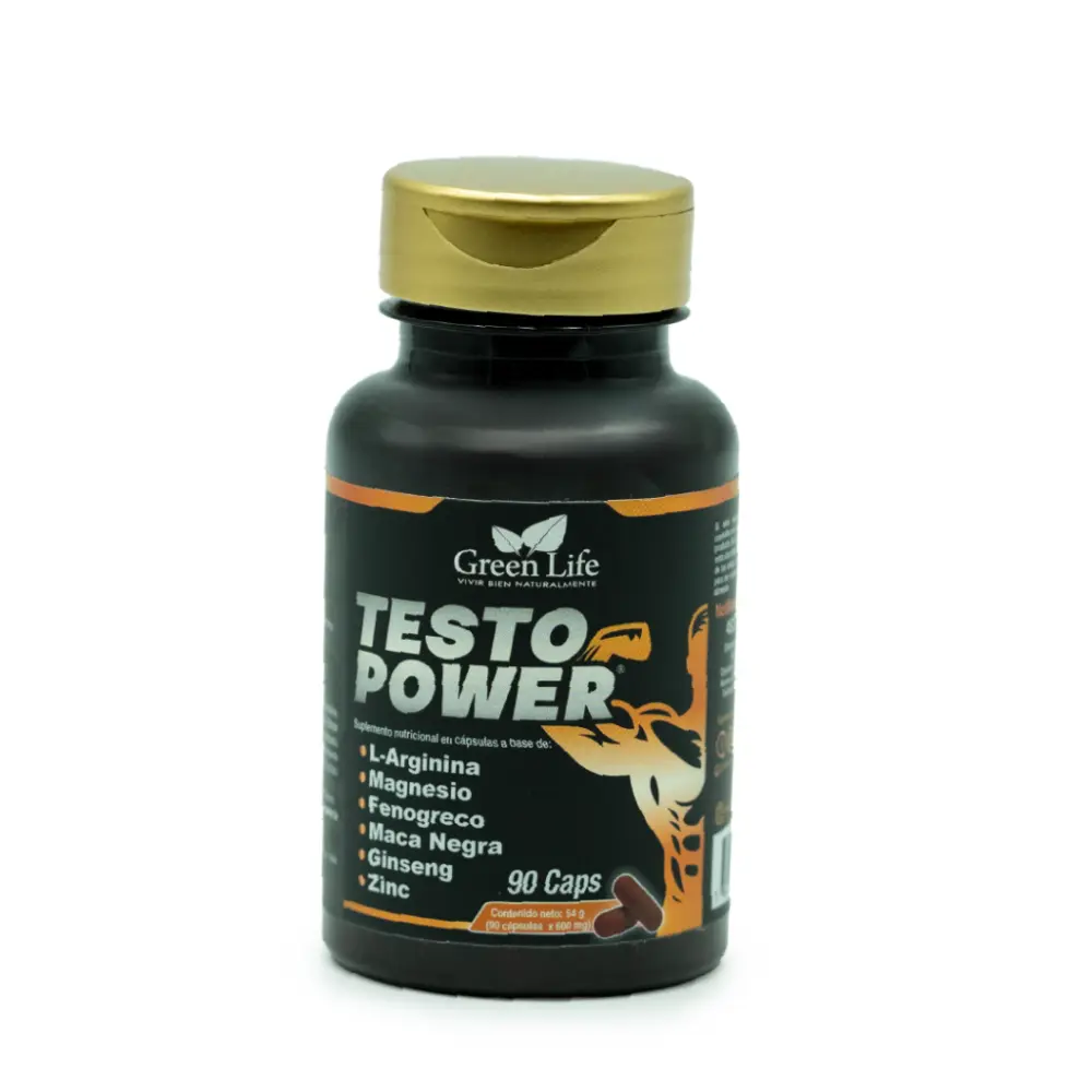 TESTO POWER 90  CAPSULAS 600 MG GREEN LIFE