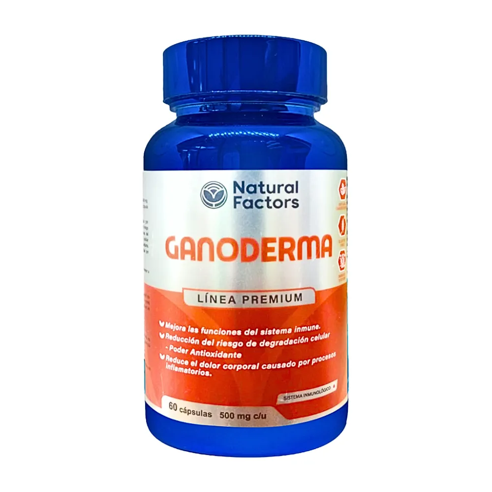 GANODERMA 60 CAPSULAS 500 MG FACTORS