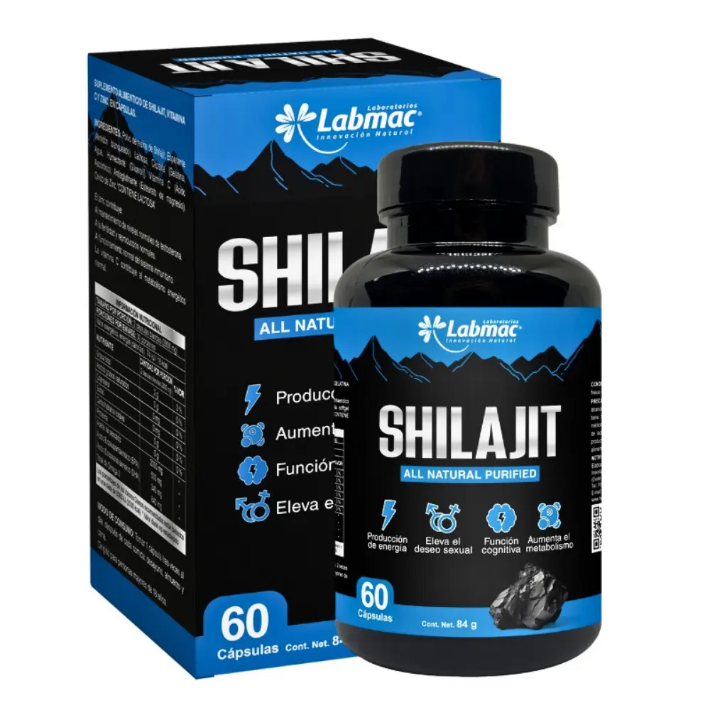 SHILAJIT FULVIC ACID 5% 70 CAPSULAS 500 MG LABMAC