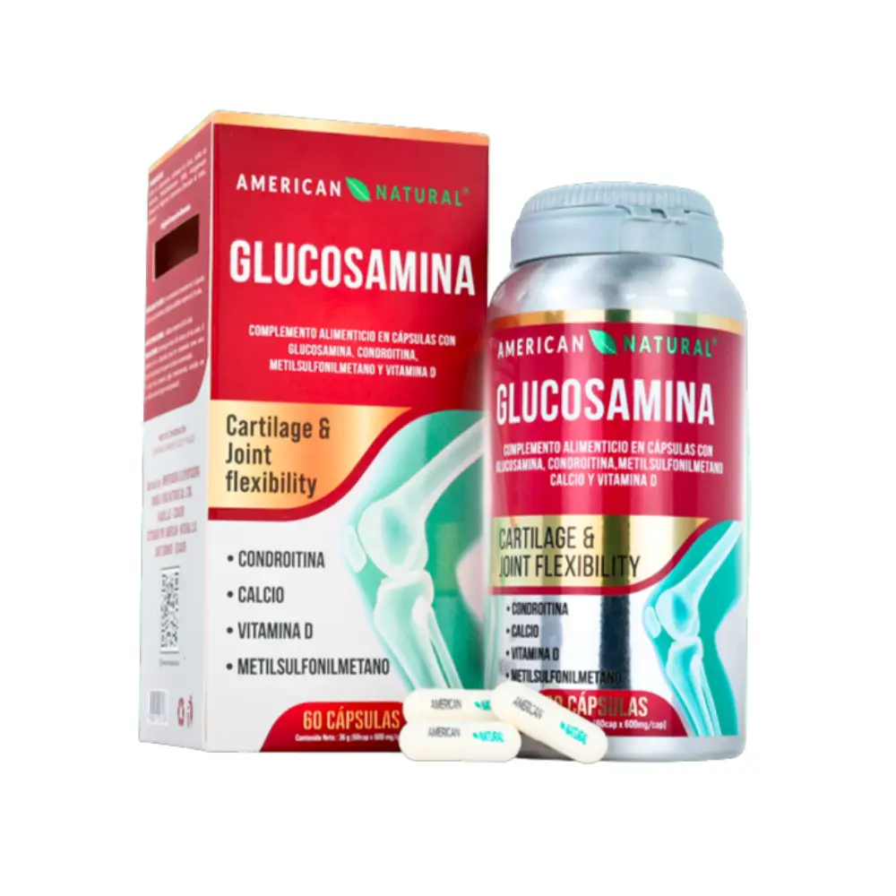 GLUCOSAMINA 60 CAPSULAS 600 MG AMERICAN NATURAL