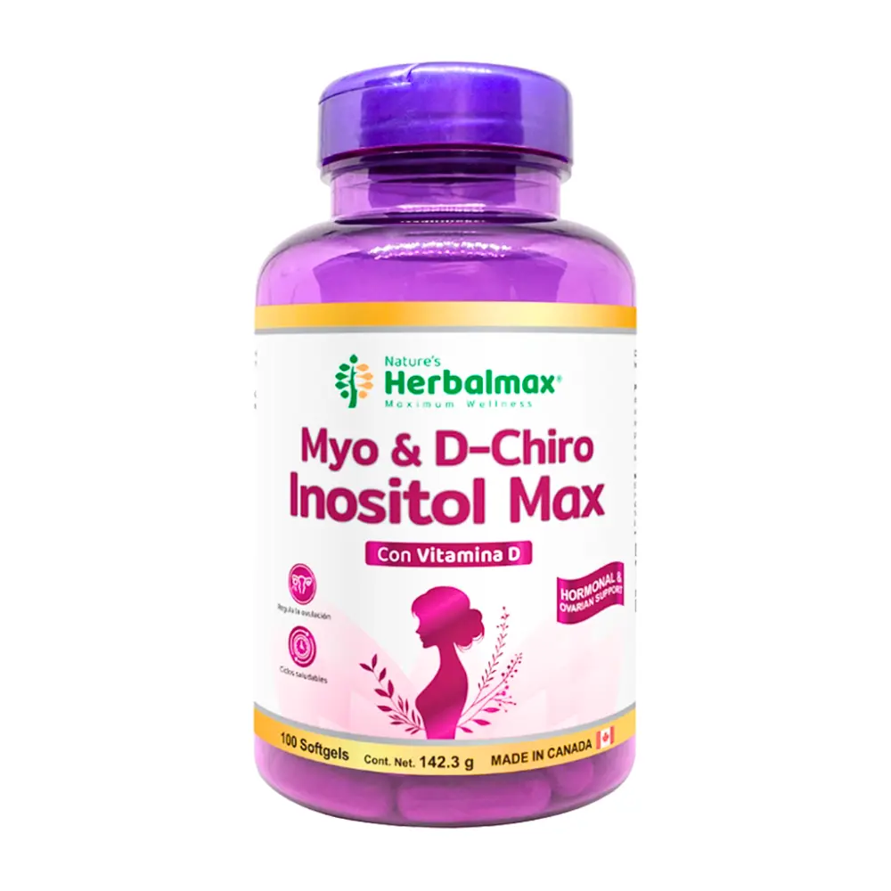 MYO & D-CHIRO INOSITOL MAX 100 SOFTGELS HERBALMAX