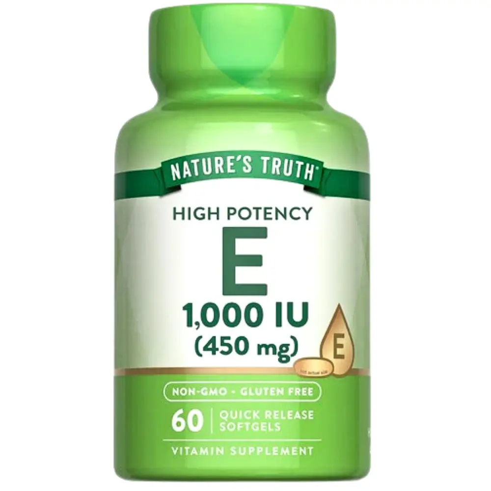 VITAMINA E 1000 IU 60 SOFTGEL 450 MG NATURES TRUTH
