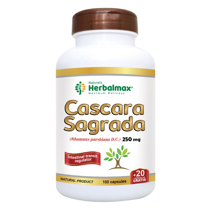 CASCARA SAGRADA 120 CAPSULAS 500 MG HERBALMAX