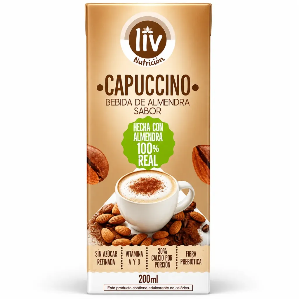 BEBIDA DE ALMENDRA CAPUCCINO 200 ML LIV
