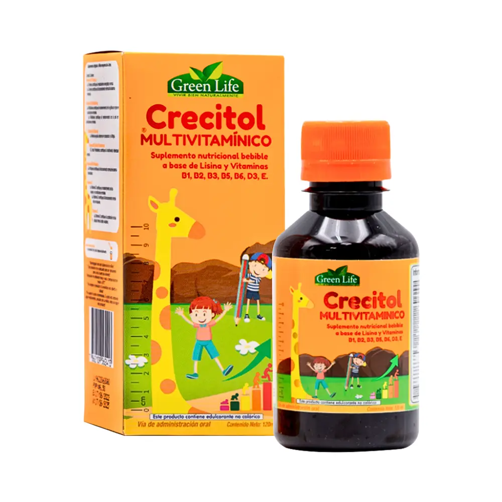 CRECITOL MULTIVITAMINICO 120 ML GREEN LIFE