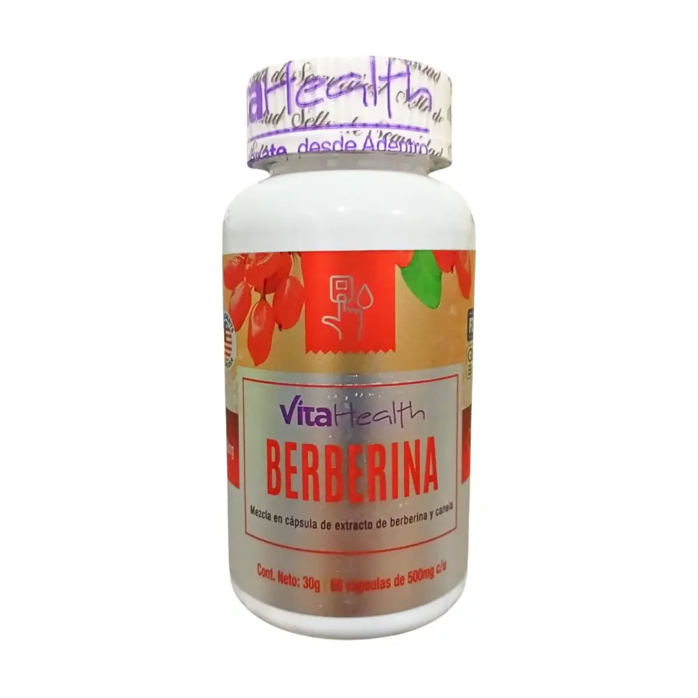 [VTH-0040] BERBERINA 60 CAPSULAS 500 MG VITAHEALTH