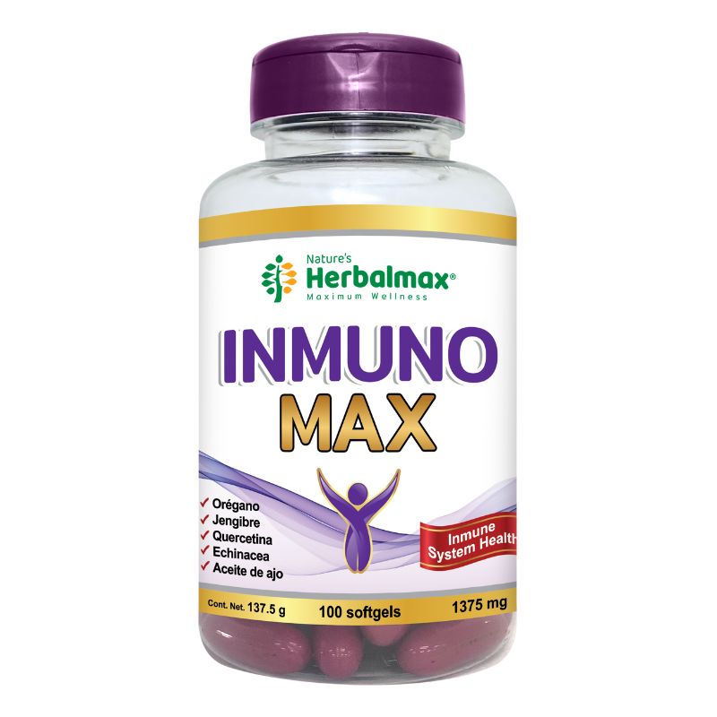 INMUNO MAX 100 SOFTGEL 1375 MG HERBALMAX