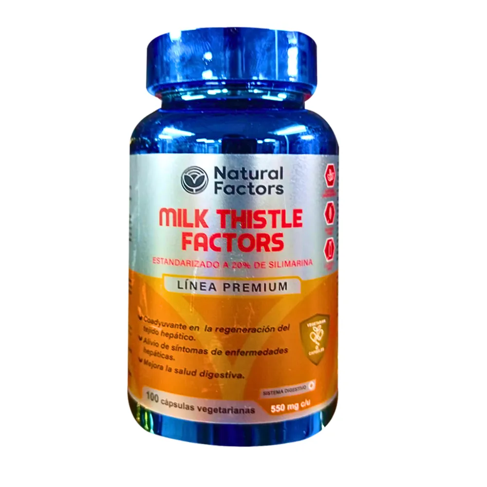 MILK THISTLE 100 CAPSULAS 550 MG FACTORS