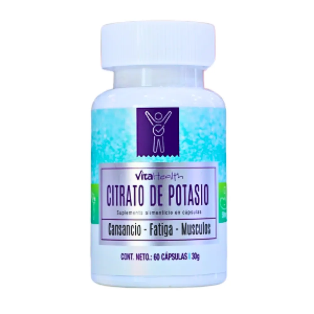 CITRATO DE POTASIO 60 CAPSULAS 500 MG VITAHEALTH