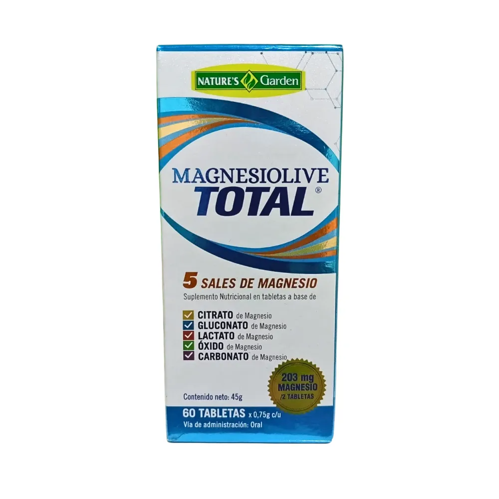[NTG-0028] MAGNESIOLIVE TOTAL 60 TABLETAS GARDEN