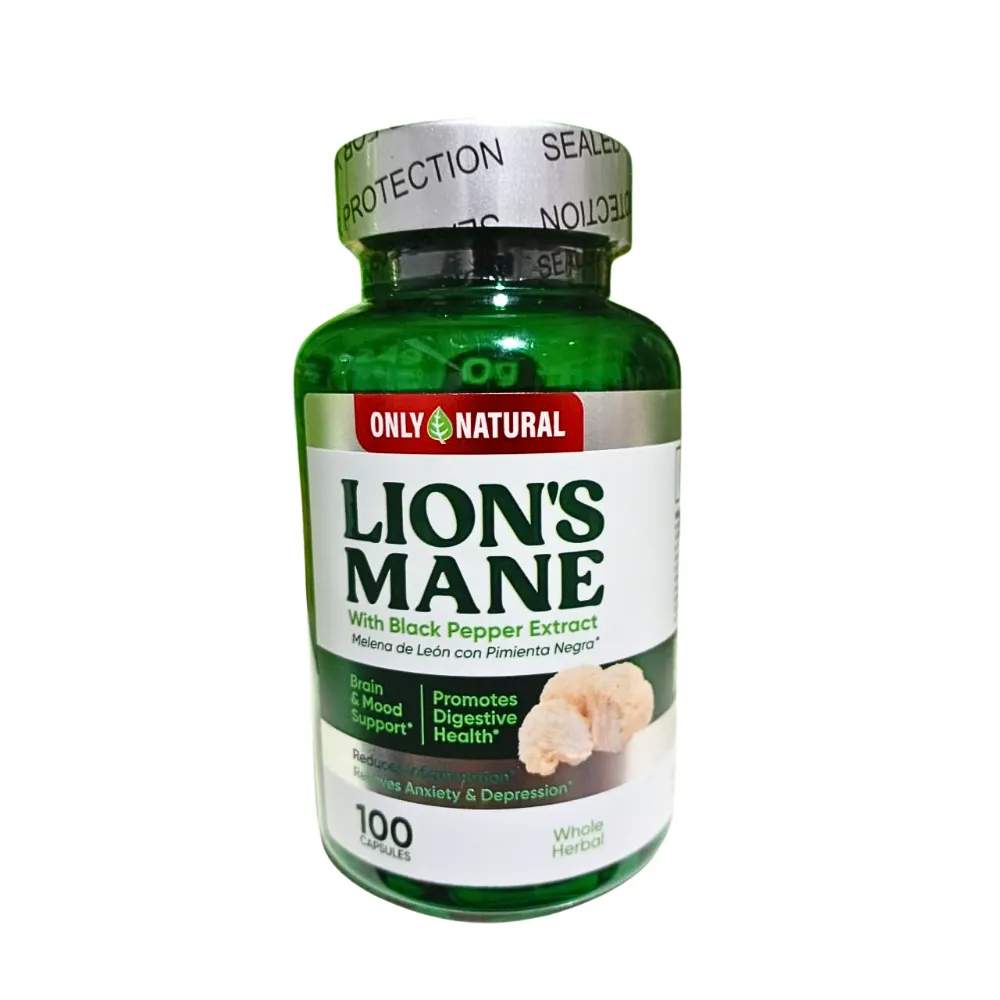 [ONL-0049] LION´S MANE 100 CAPSULAS 525 MG ONLY NATURAL