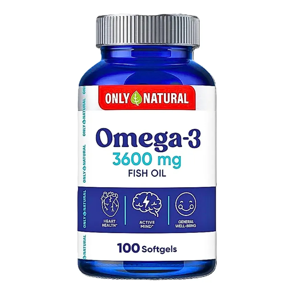 OMEGA 3 100 SOFTGELS 3600 MG ONLY NATURAL