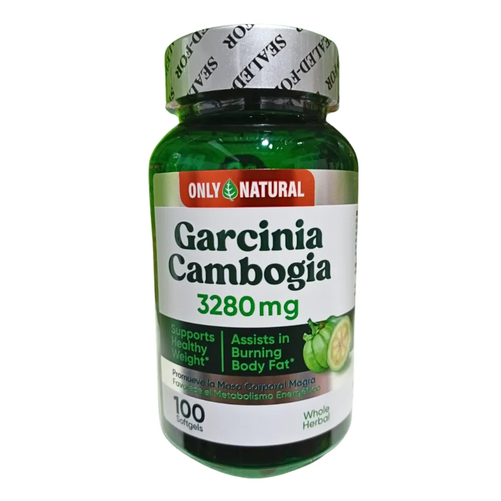 GARCINIA CAMBOGIA 100 SOFTGELS ONLY NATURAL