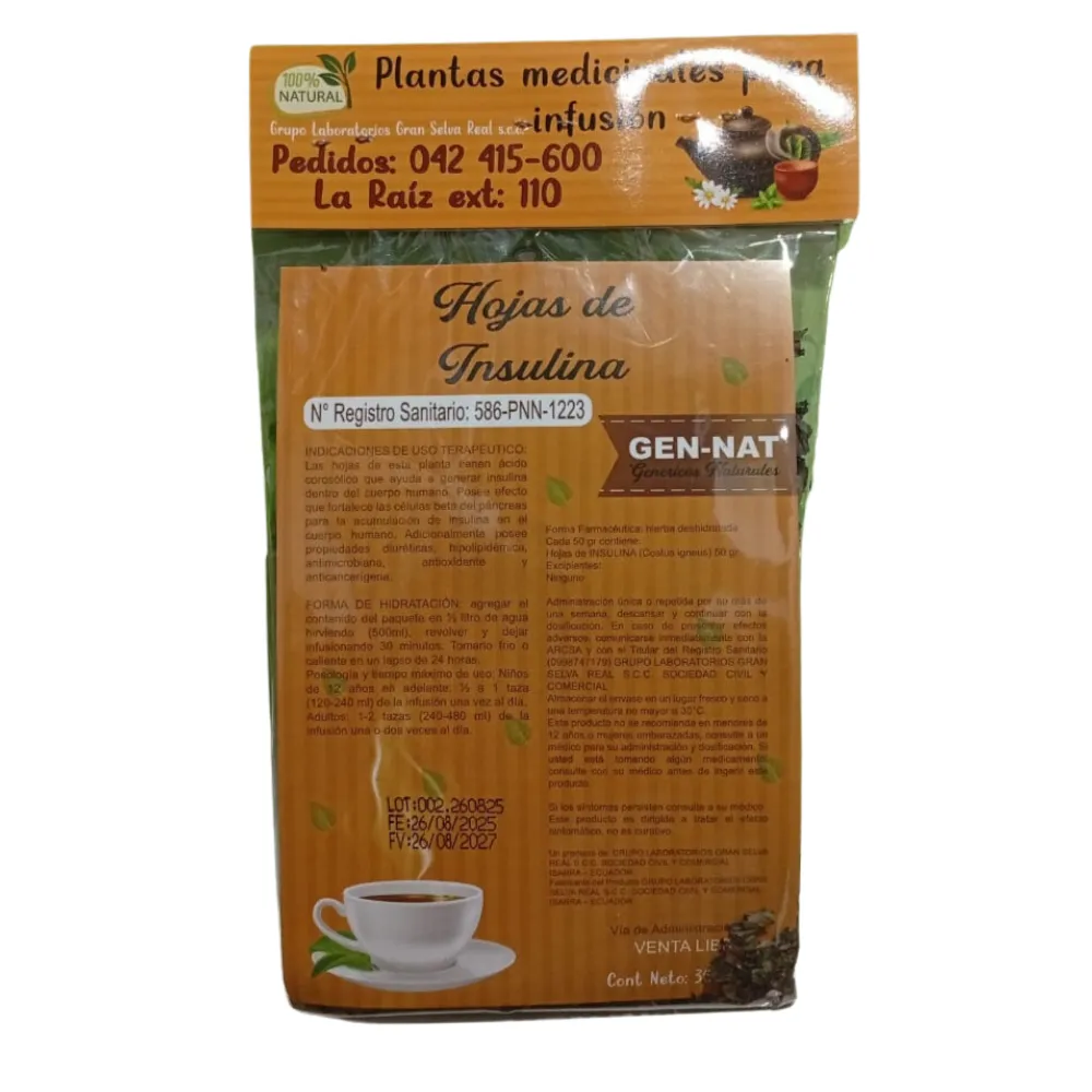 INSULINA HOJAS 30 G GRAN SELVA REAL