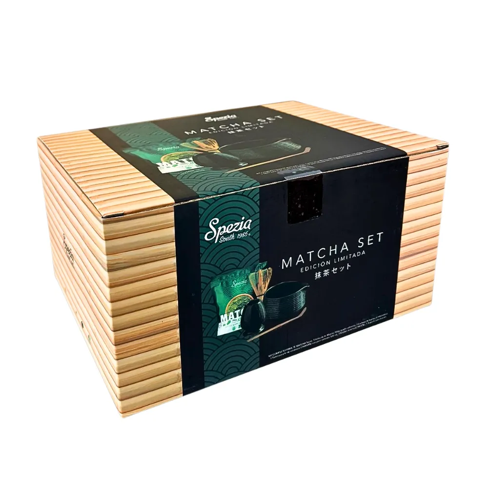 MATCHA SET CUCHARA TAZON BATIDOR Y SOPORTE SPEZIA