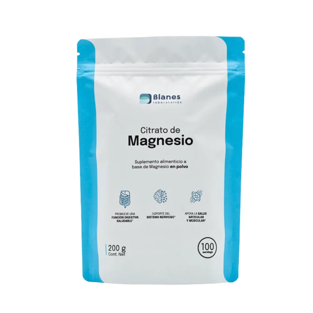 CITRATO DE MAGNESIO POLVO 200 G FUNDA BLANES