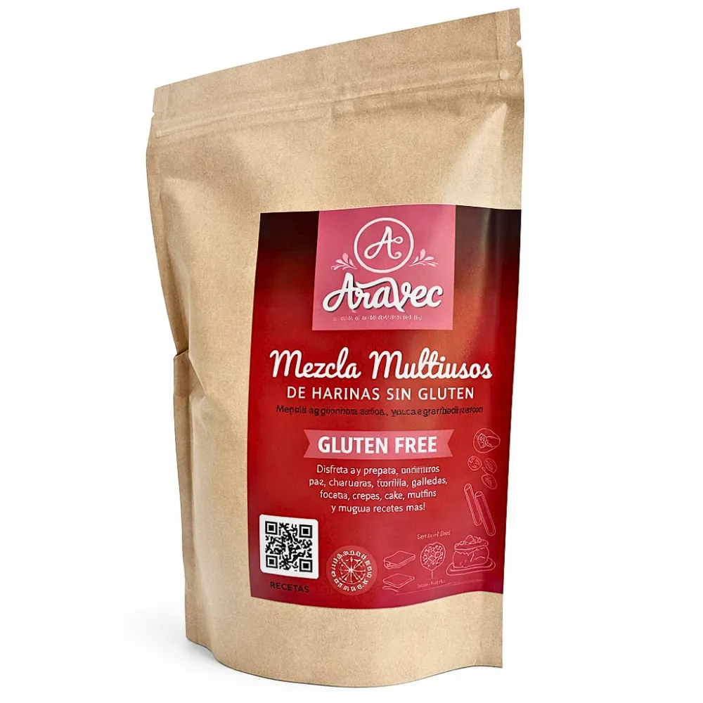 MEZCLA MULTIUSOS DE HARINAS SIN GLUTEN 450 G ARAVEC