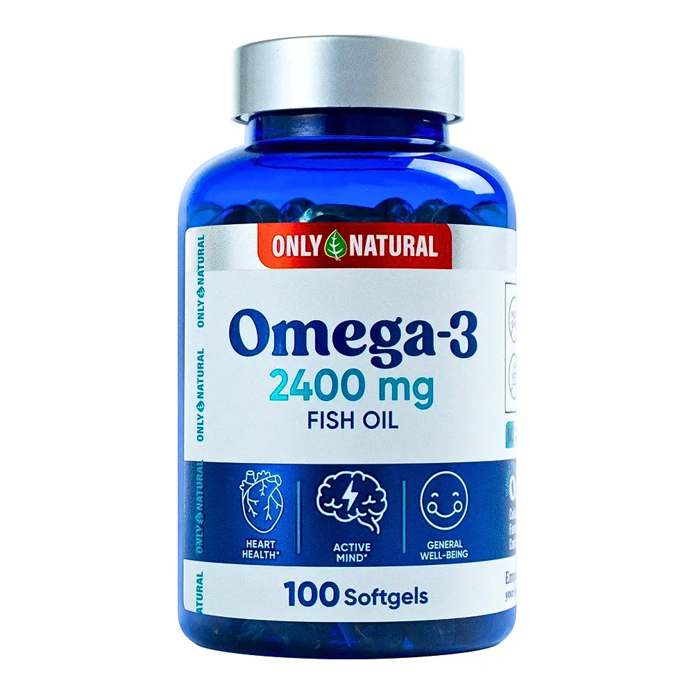 OMEGA 3 100 SOFTGELS 2400 MG ONLY NATURAL