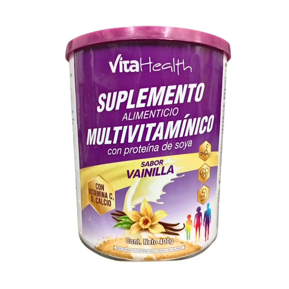 SUPLEMENTO MULTIVITAMINICO POLVO 400 G VAINILLA VITAHEALTH