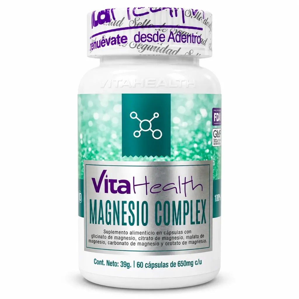 MAGNESIO COMPLEX 60 CAPSULAS 650 MG VITAHEALTH