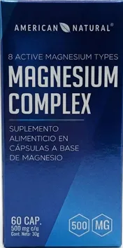 MAGNESIUM COMPLEX 500 MG 60 CAPSULAS AMERICAN NATURAL