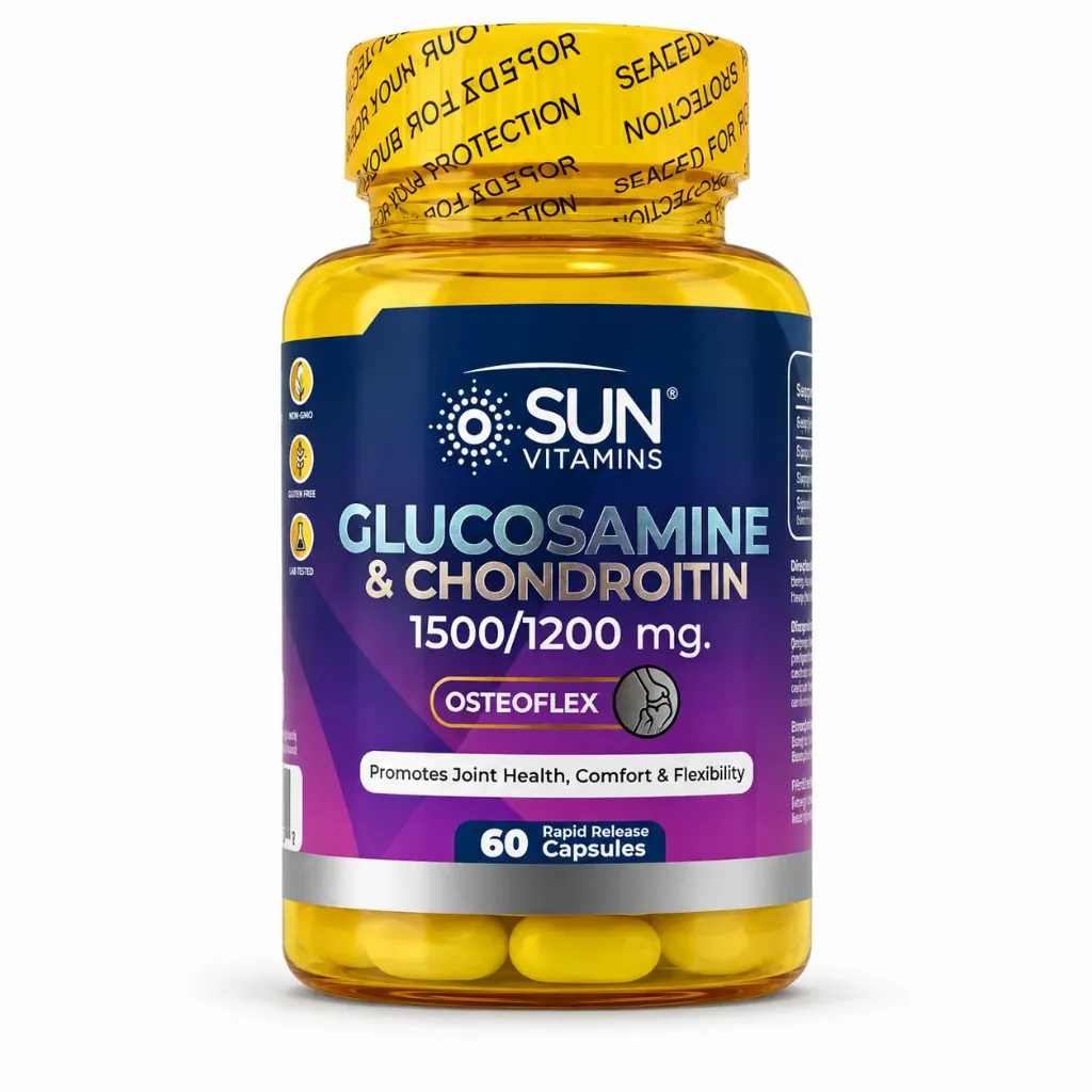 [SUM-0003] GLUCOSAMINE & CHONDROITIN 60 CAPSULAS SUN VITAMINS