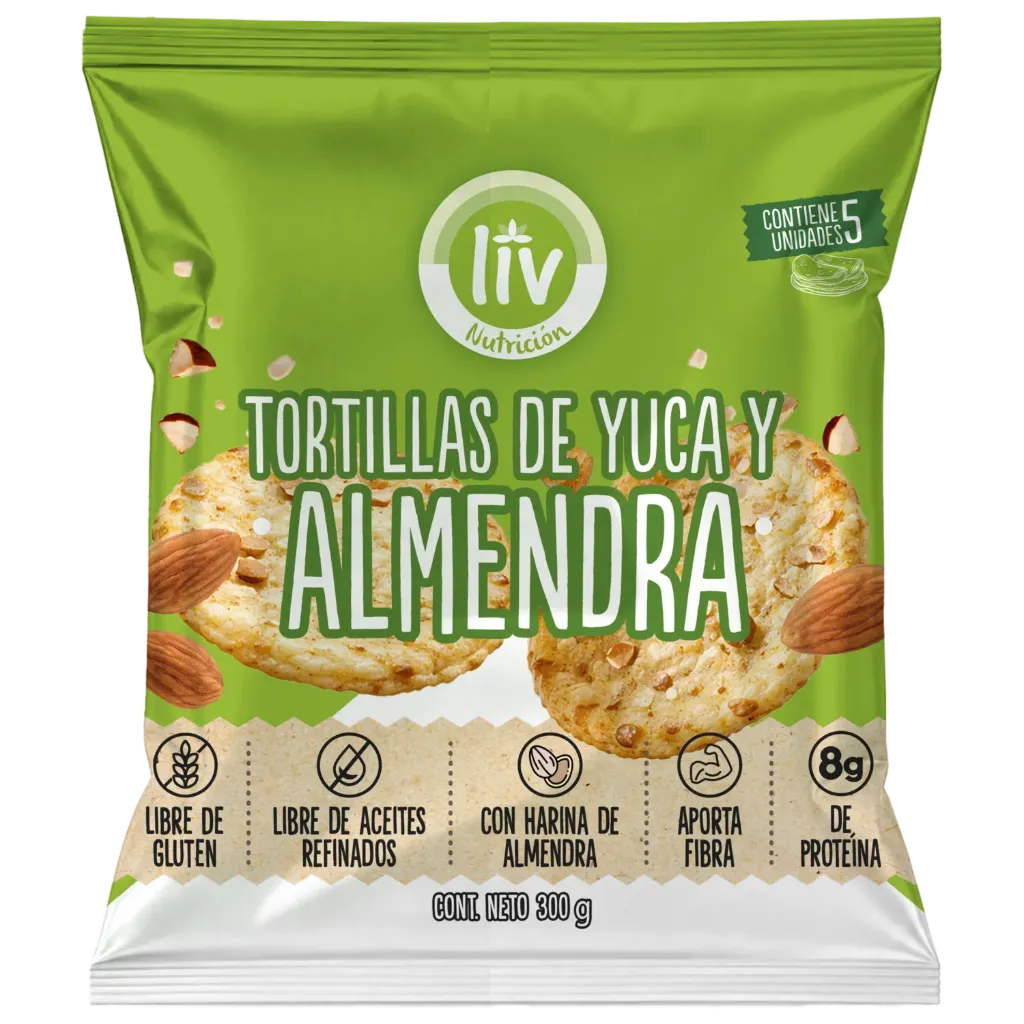 TORTILLA DE YUCA Y ALMENDRA 300GR LIV