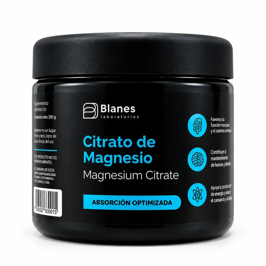 CITRATO DE MAGNESIO POLVO 200 G POTE BLANES
