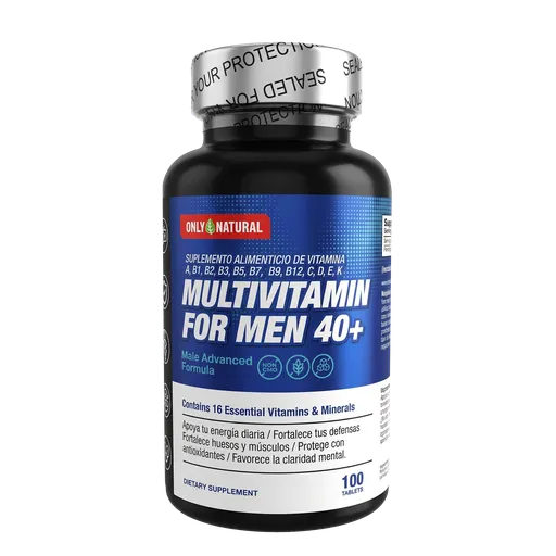 MULTIVITAMIN FOR MEN 40 100 TABLETAS ONLY NATURAL