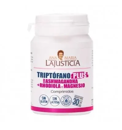 TRIPTOFANO PLUS CON ASHWAGANDHA Y MAGNESIO 60 COMPRIMIDOS LA JUSTICIA