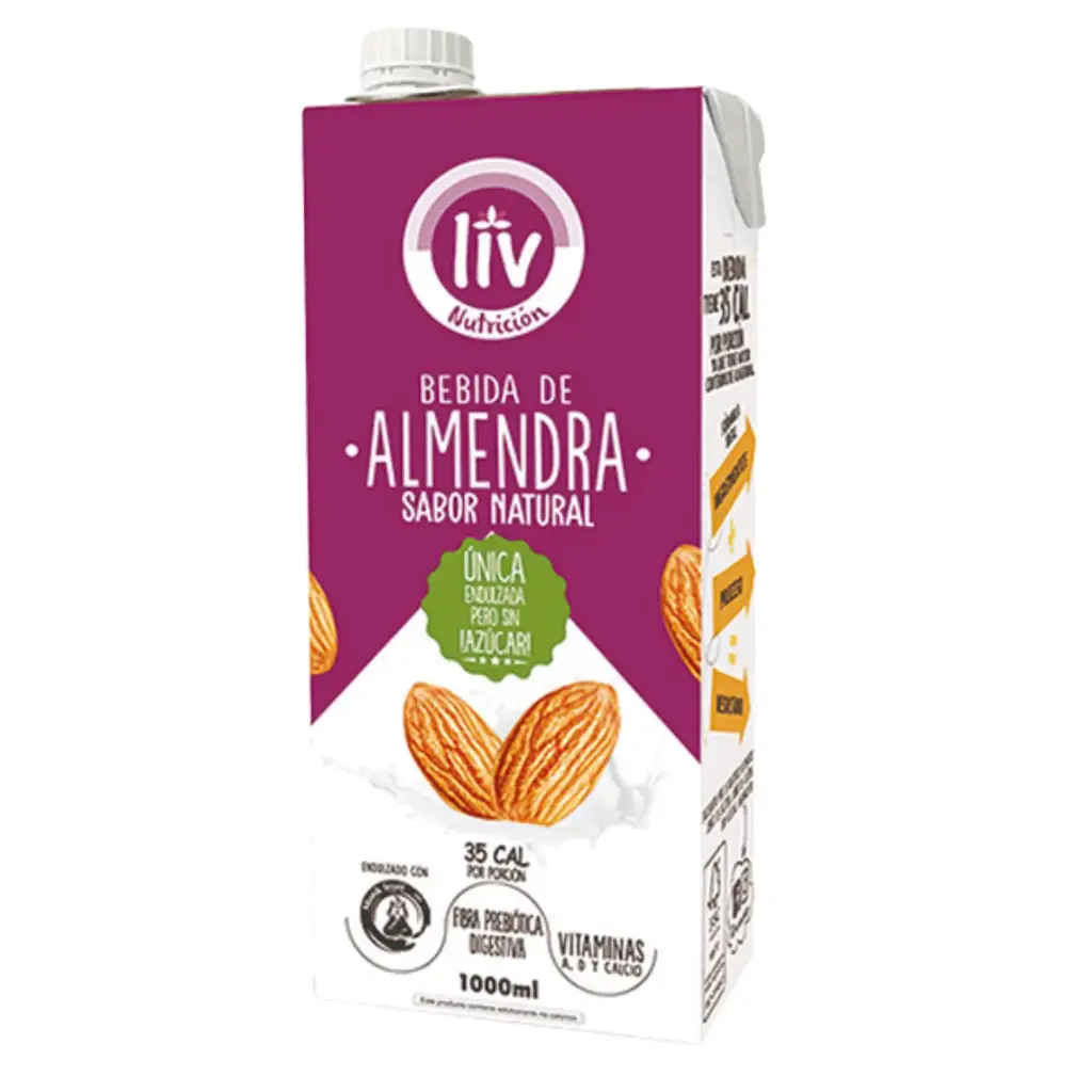 BEBIDA DE ALMENDRA TETRAPACK NATURAL 1000 ML LIV
