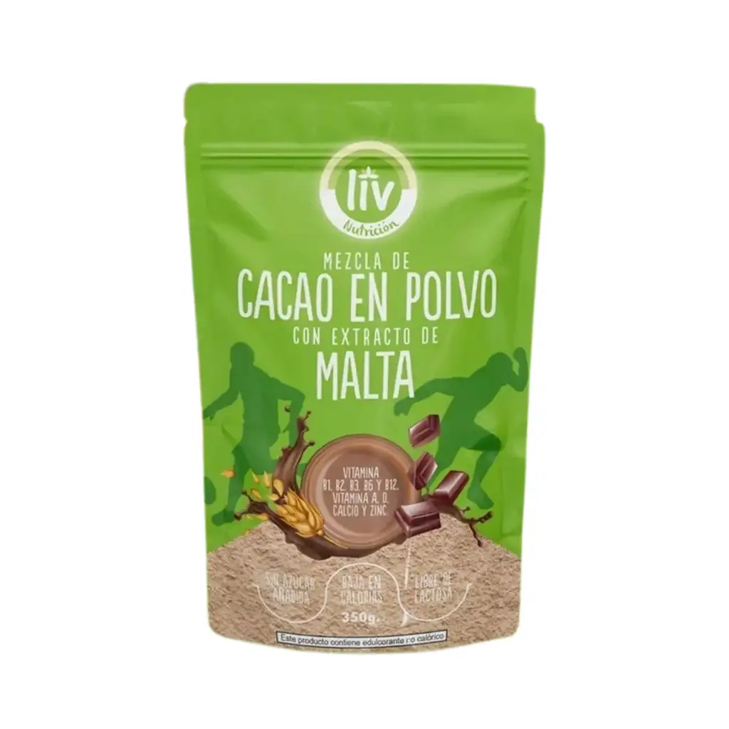 CACAO EN POLVO CON EXTRACTO DE MALTA 350 G LIV