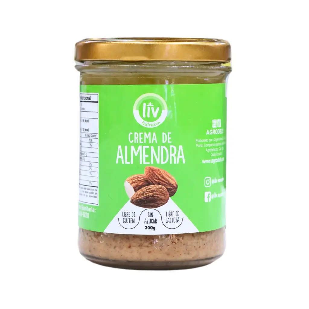 [LIV-0040] CREMA DE ALMENDRA 200 G LIV