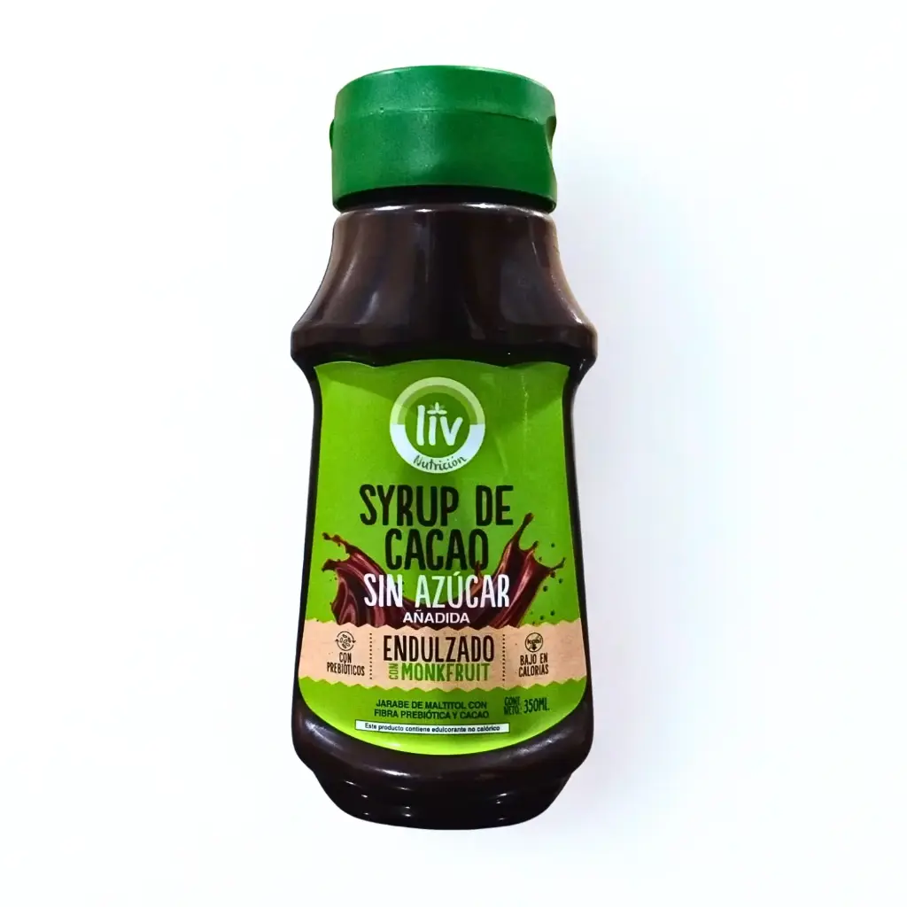 SYRUP DE CACAO SIN AZUCAR AÑADIDA 350 ML LIV
