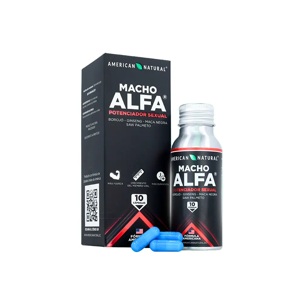 MACHO ALFA 50 CAPSULAS 600 MG AMERICAN NATURAL