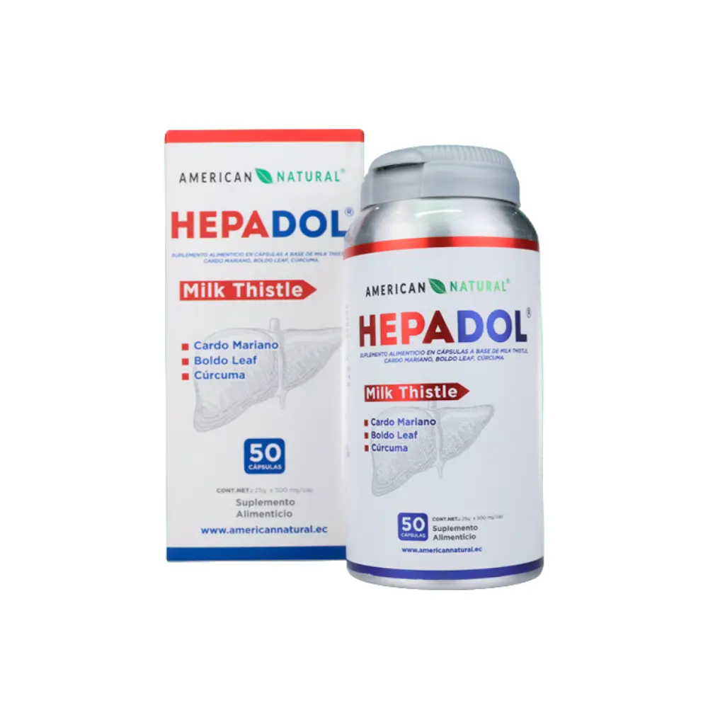HEPADOL 50 CAPSULAS 600 MG AMERICAN NATURAL