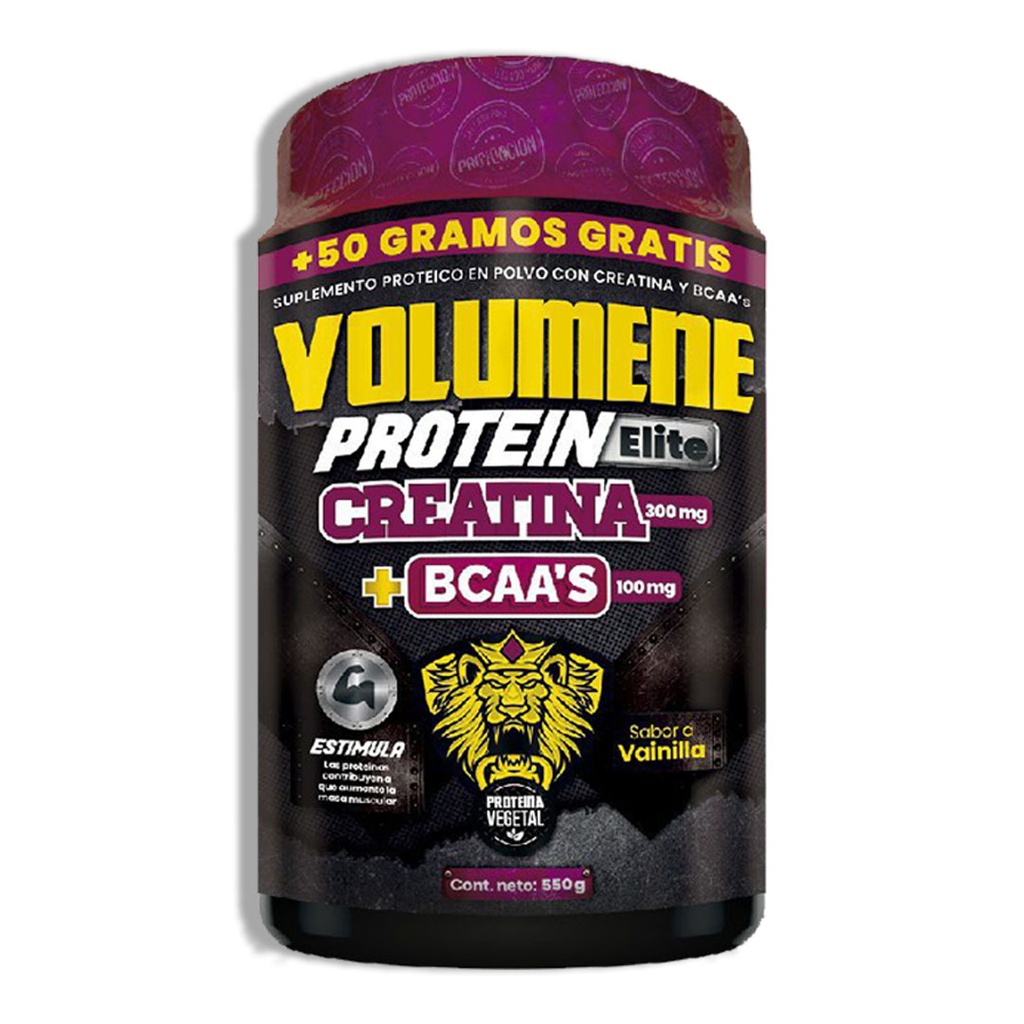 [QTP-0006] VOLUMENE PROTEIN ELITE CREATINA + BCAAS POLVO 550 G QUANTUM