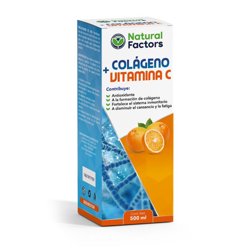 COLAGENO + VITAMINA C JARABE 500 ML FACTORS