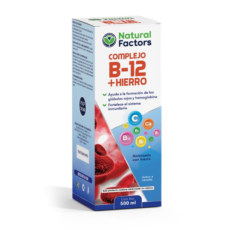 COMPLEJO B-12 + HIERRO JARABE 500 ML FACTORS