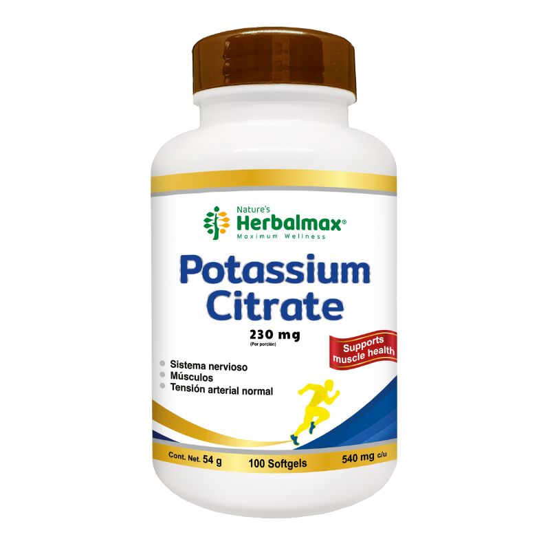 POTASSIUM CITRATE 100 SOFTGEL 230 MG HERBALMAX