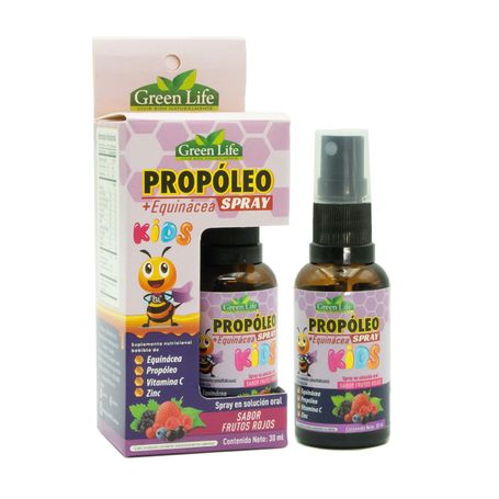 PROPOLEO + EQUINACEA KIDS FRUTOS ROJOS 30 ML GREEN LIFE