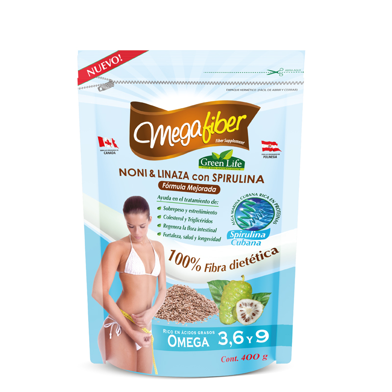 MEGAFIBER FDA. 400 GR. GREEN LIFE