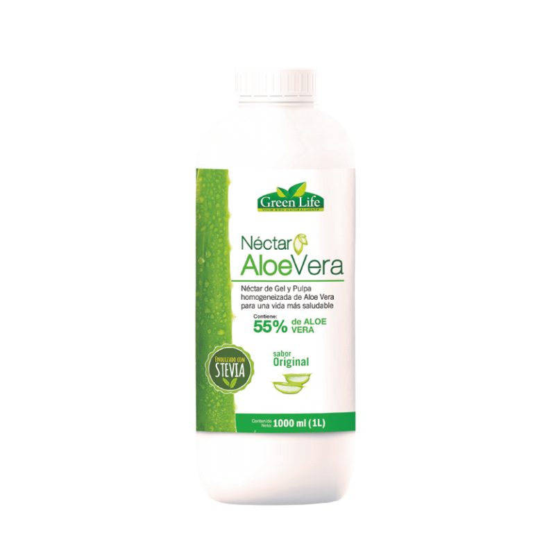 NECTAR ALOE VERA SABOR  DURAZNO 1 LT. GREEN LIFE