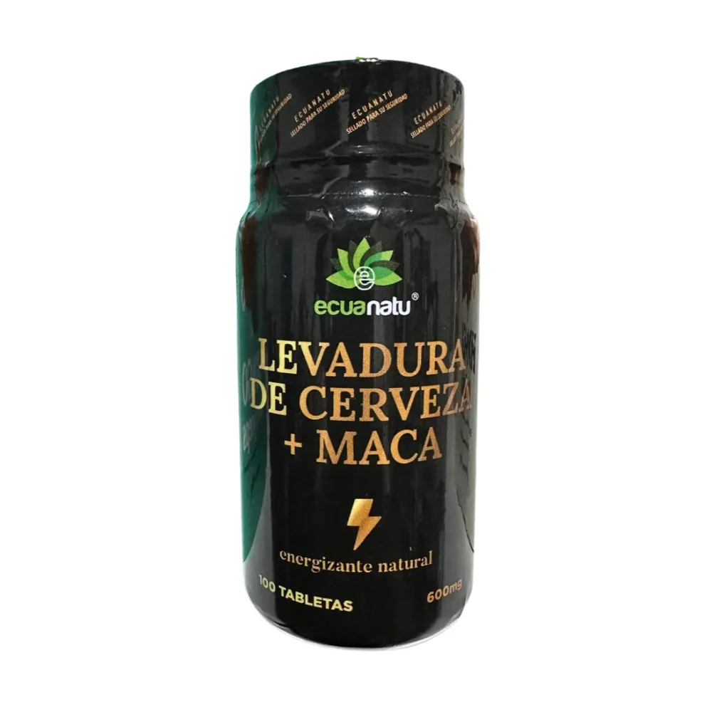 LEVADURA DE CERVEZA + MACA 100 TABLETAS 600 MG ECUANATU