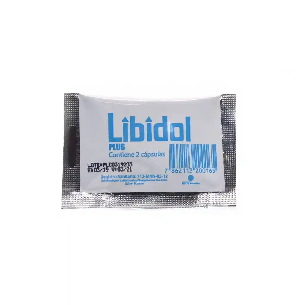 LIBIDOL PLUS SACHET x 2 CAPSULAS