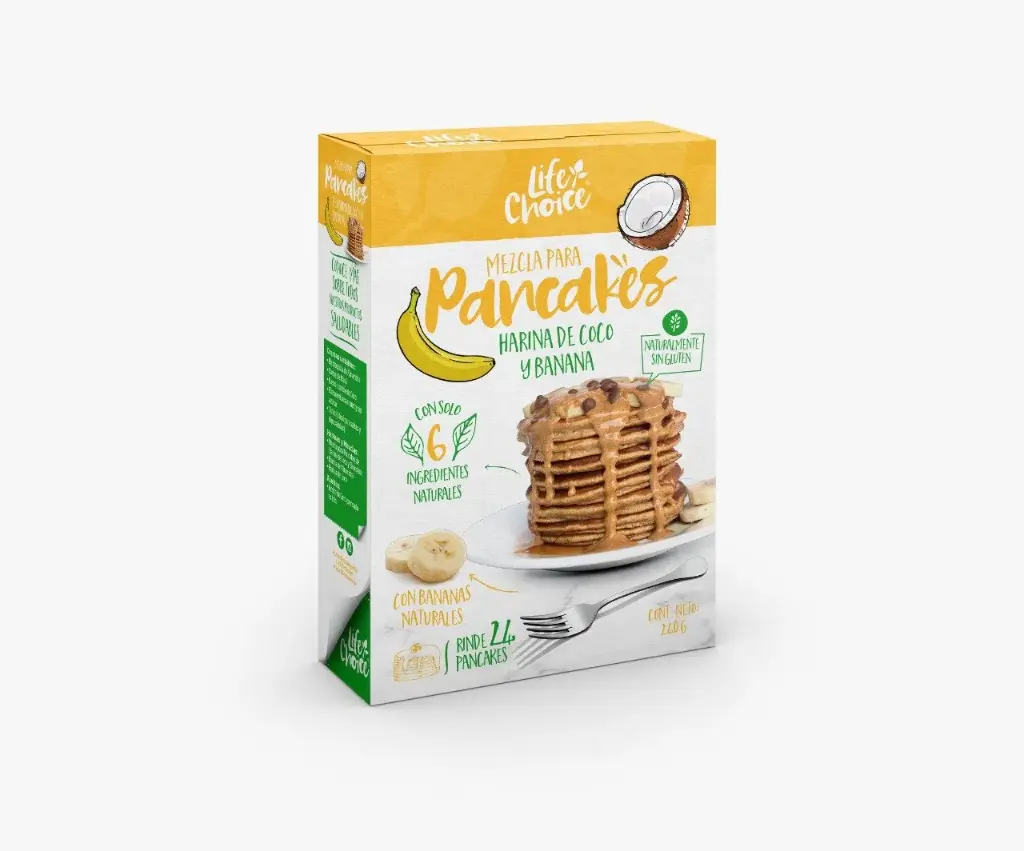 PANCAKES DE COCO & BANANA 240 G LIFE CHOICE