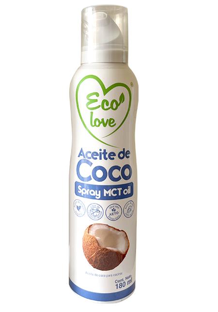 ACEITE DE COCO MCT SPRAY 180 ML ECOLOVE