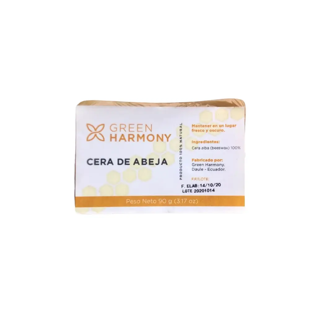 CERA DE ABEJA JABON 90 G GREEN HARMONY