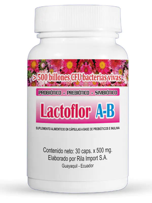 LACTOFLOR A-B 30 CAPSULAS 500 MG LACTINA