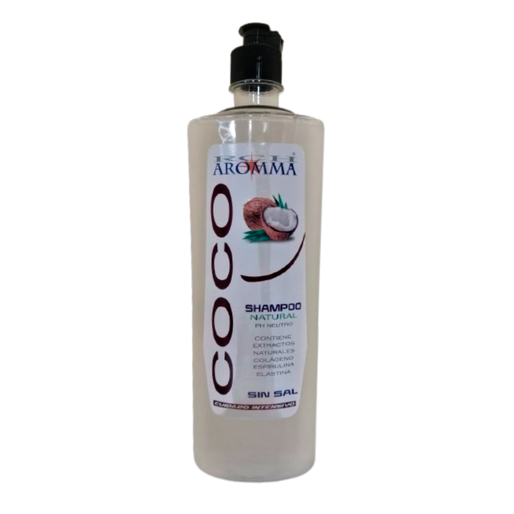 SHAMPOO NATURAL SIN SAL DE COCO 500 ML AROMMA